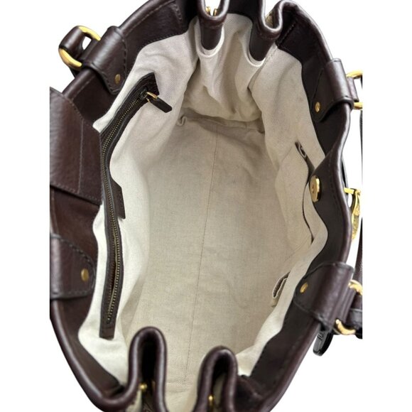 Gucci Medium GG Canvas & Leather Running Tote With Gold-Tone Hardware & Dual Han - Picture 10 of 12